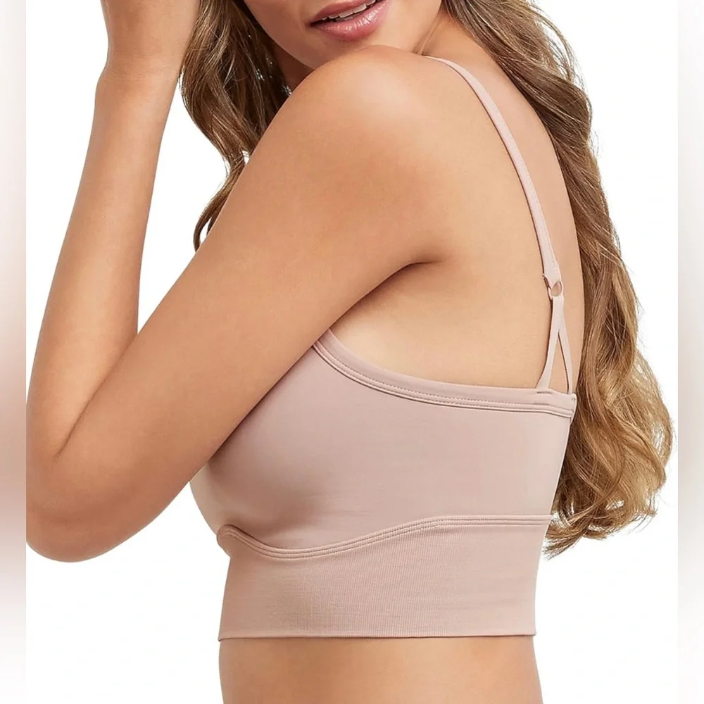 NWT Maidenform Women's M Seamless Crop Tank Wireless Bralette Size Medium - Picture 2 of 9